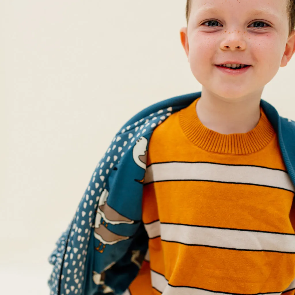 Sweater Orange Stripe