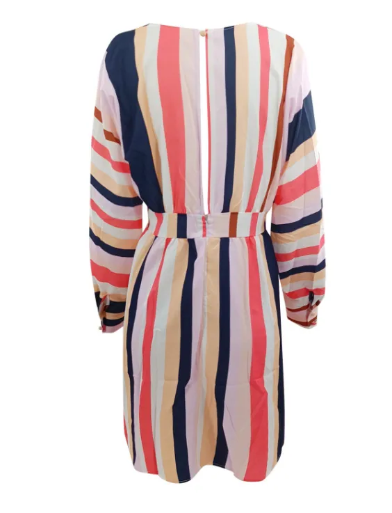 TastyHottie - Women Fashion Colorful Striped Short Flare Mini Dress