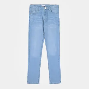 Teen Boys Denim Stretch Stretch Pant-Powder blue