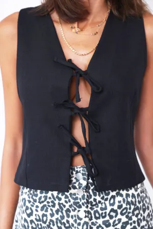 Tie-Front Vest