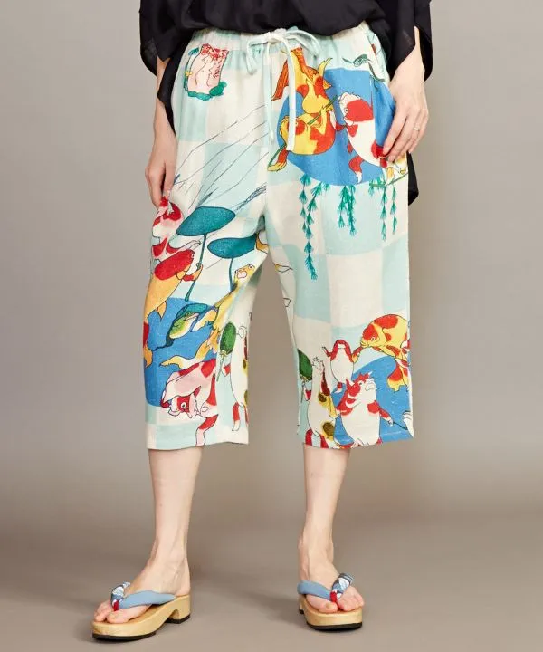 UKIYOE Printed SUTETEKO Pants