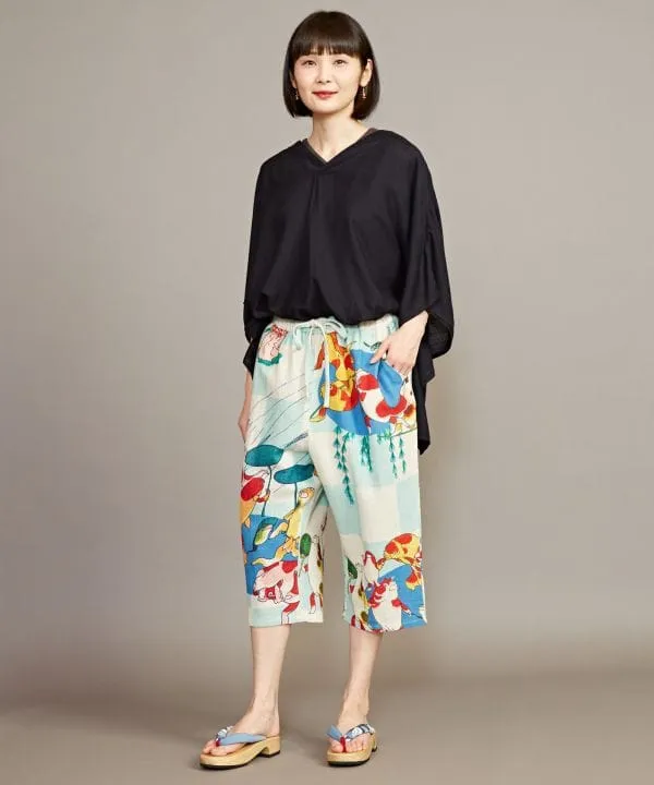 UKIYOE Printed SUTETEKO Pants