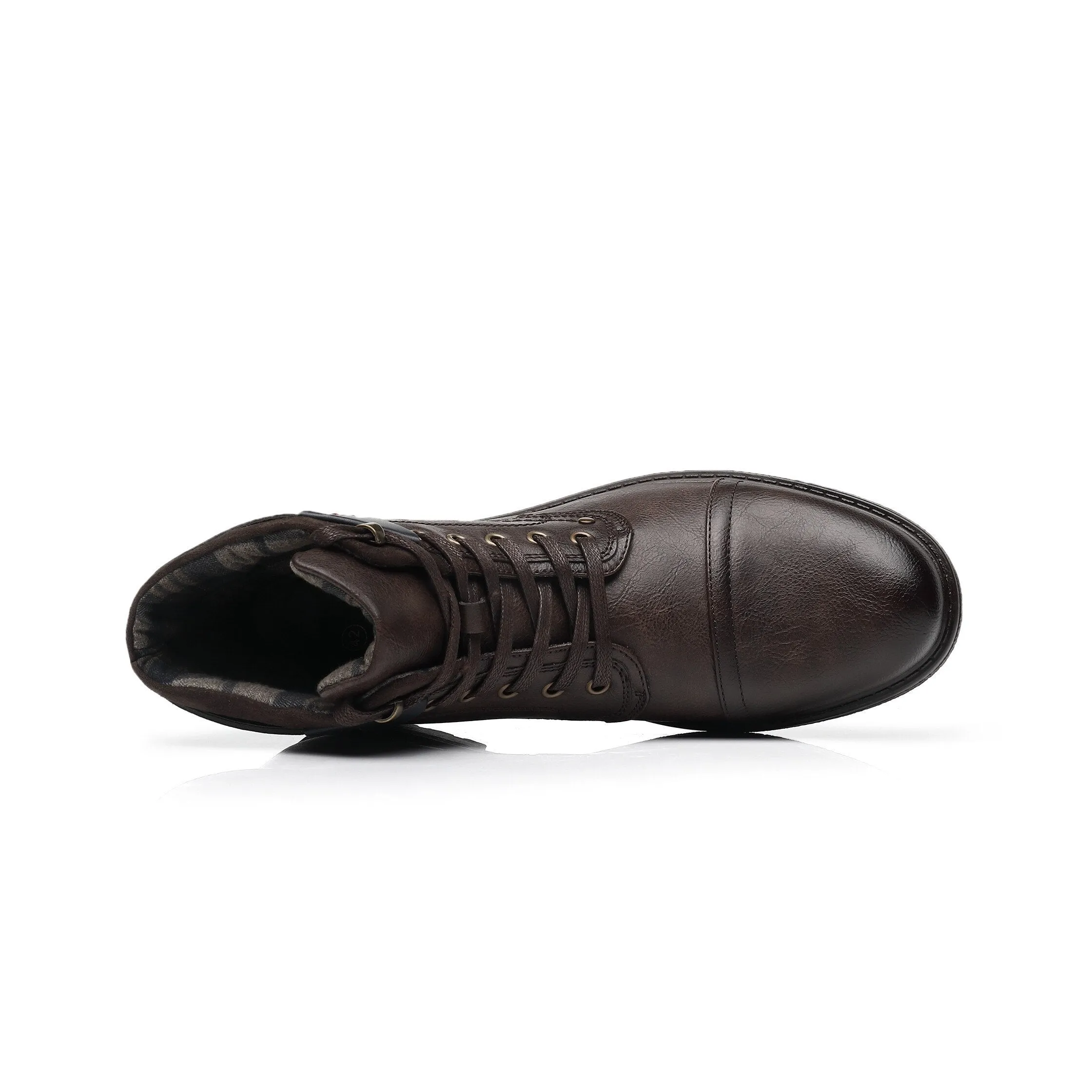 West Louis Designer Office Formal Round-Toe Leather Boots