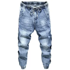West Louis Side Rivets Stretch Jogger Jeans