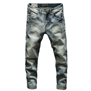 West Louis Skinny Ripped Distressed Denim Jeans