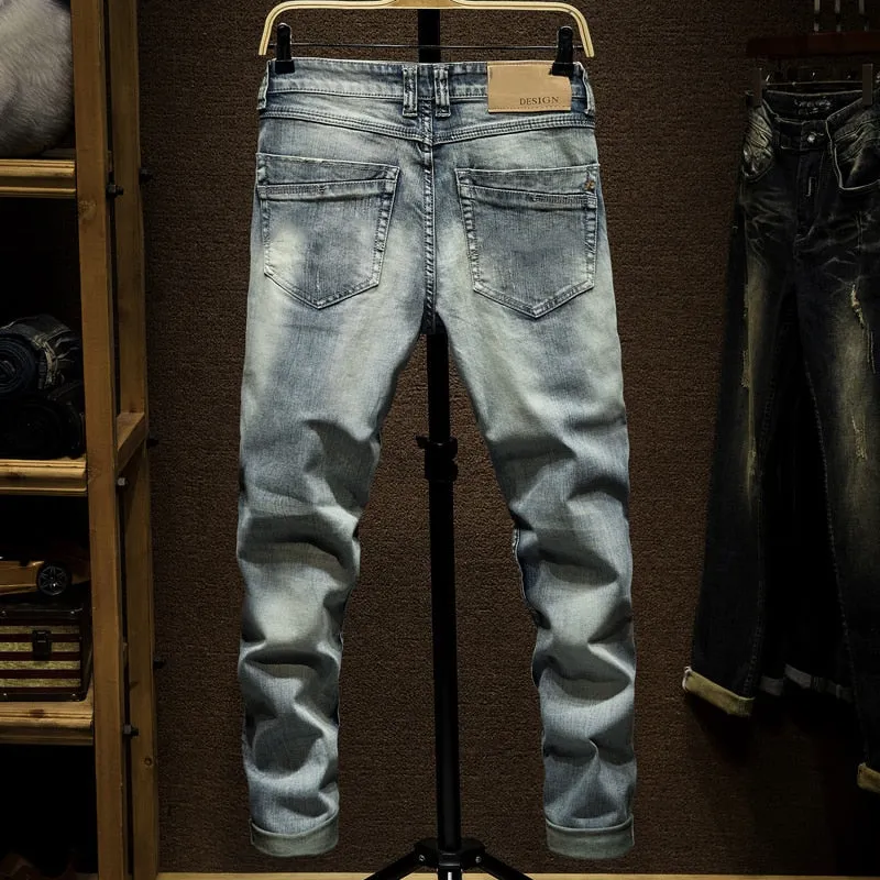 West Louis Skinny Ripped Distressed Denim Jeans