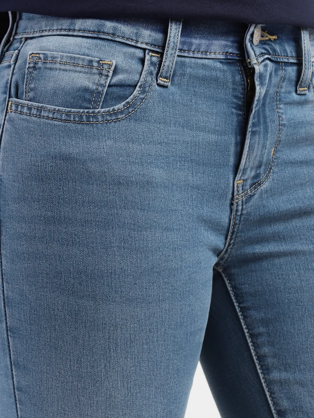 Women's 710 Blue Super Skinny Fit High Rise Jeans