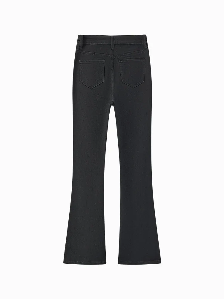 Women's blue and gray bell bottoms