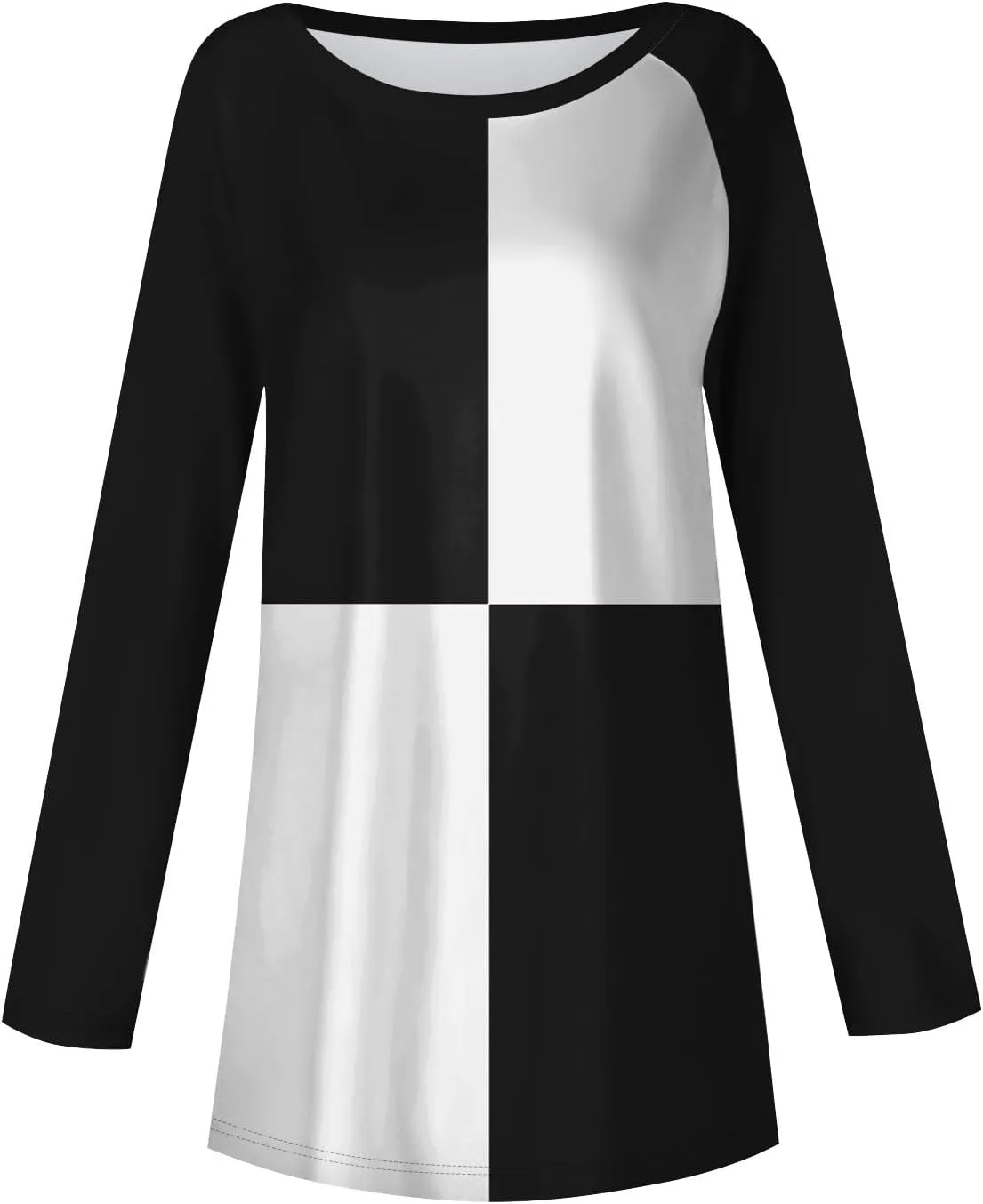 Women's Fall Long Sleeve T-Shirts Crewneck Gradient Printing Tops Oversize Outfits Blouse Sweatshirt 2024